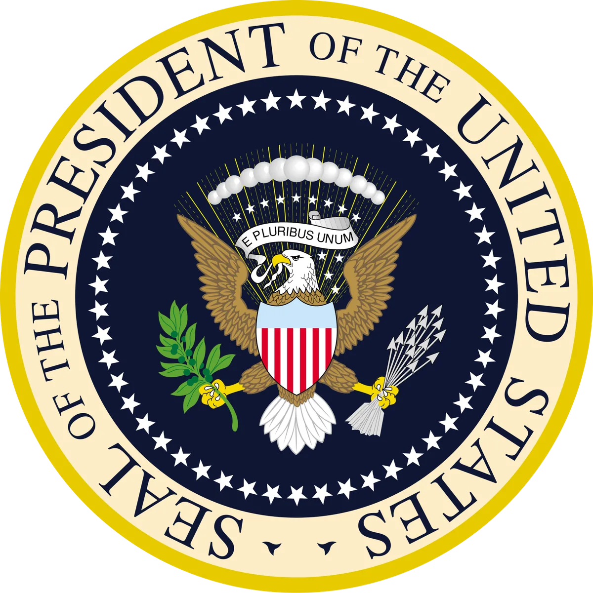 The seal of the President of the United States, emblem of The President's Bunker